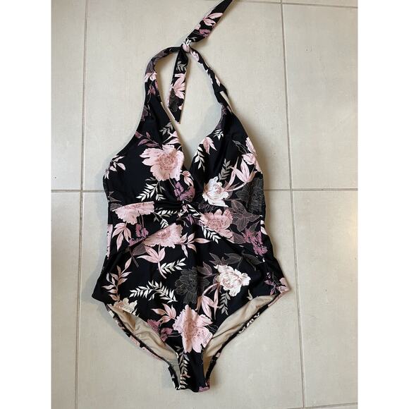 Kona Sol One Piece Multicolor Floral Swimsuit - Picture 1 of 9
